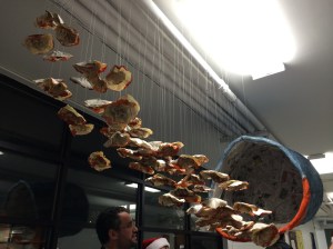 Spilling Blooms, 2014. Mixed Media, 3 ft. x 8 ft. 