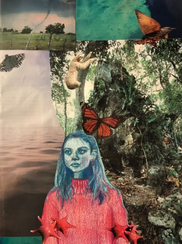 Self Portrait Sketchbook Student Sample